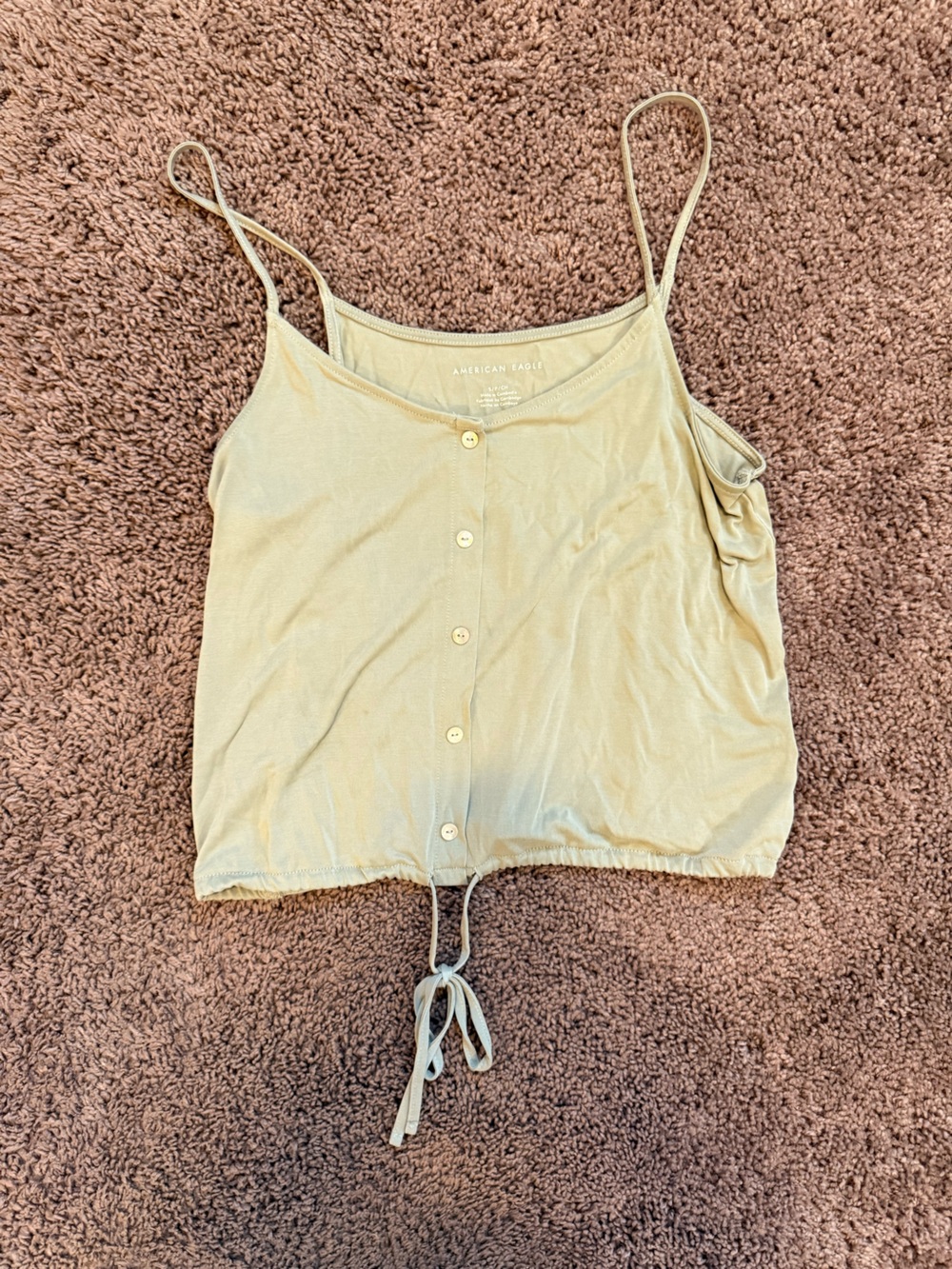 American Eagle Light Sage Tank Top